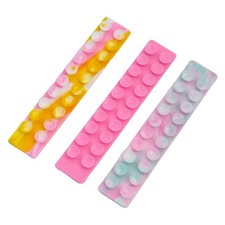 Zummy Link 6.5 inch Suction Pop It Bracelet Fidget Toy Stress Anxiety 3 PACK