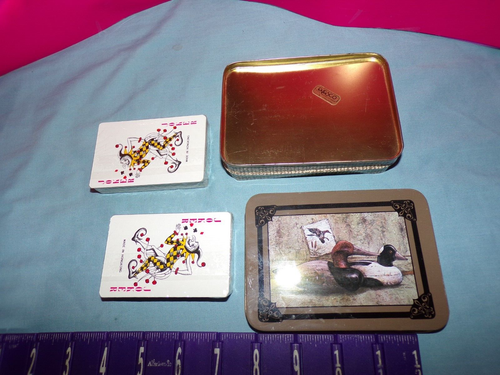 Enesco Gift Gallery Mallards Ducks Decorative Tin with Playing Cards - Picture 3 of 3