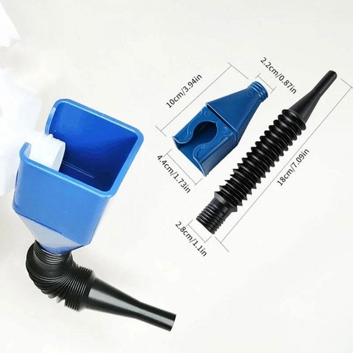 2XFlexible-Draining Tool Snap Funnel Multi-Purpose Fold Oil Funnel Tool,- - Picture 9 of 15