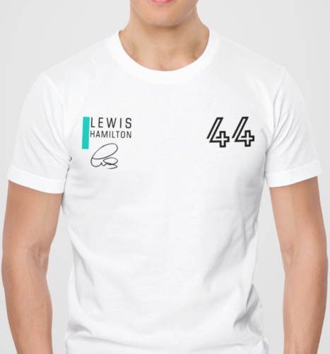 Lewis Hamilton 44 T-Shirt / %100 Premium Baumwolle - Bild 1 von 3