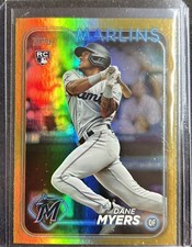 Dane Myers Gold Foil RC 2024 Topps Series 1 Miami Marlins #188
