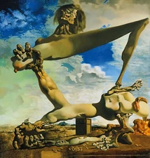 SALVADOR DALI Poster or Canvas Print "Soft Construction with Boiled Beans"