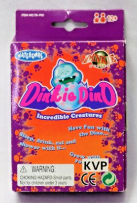 DINKIE DINO Incredible Creatures Virtual Pet White Keychain 1997 New in Box