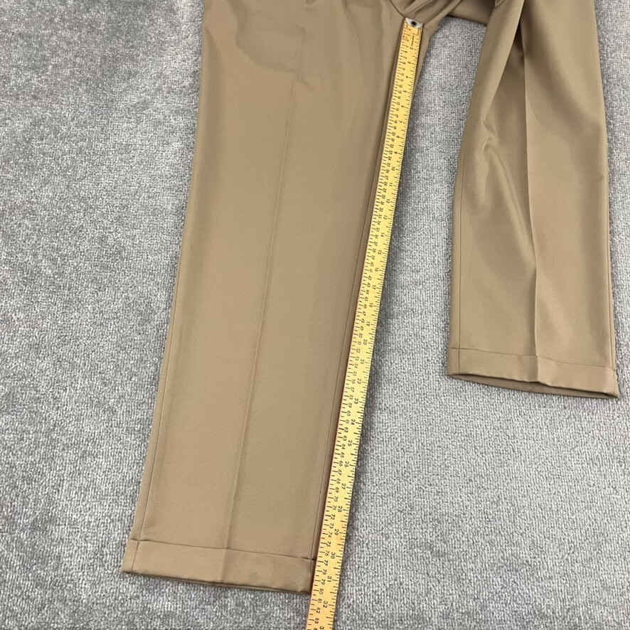 JOS A BANK David Leadbetter Pants Mens 34 x 32 Brown Pleated Golf
