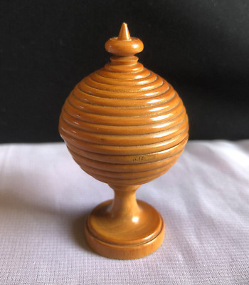 Antique Late 19th Century Treen Magic Trick Cup & Cover Disappearing Ball   A/F