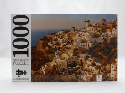 Hinkler Mindbogglers 1000 Piece Jigsaw Puzzle Santorini Greek Islands Complete - Picture 3 of 8