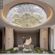 New Modern Hotel Lobby KTV Project Large Chandelier Ceiling Lamp LED Light Yc