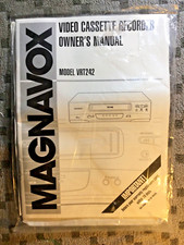 Magnavox Model VRT242 Video Cassette Recorder Owner's Manuel. Sealed, Mint