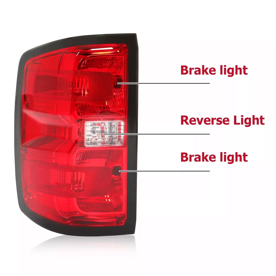 Luz trasera de freno lado del conductor para Chevy Silverado 1500 2500 3500HD 2014-2019 Foto 2 de 4