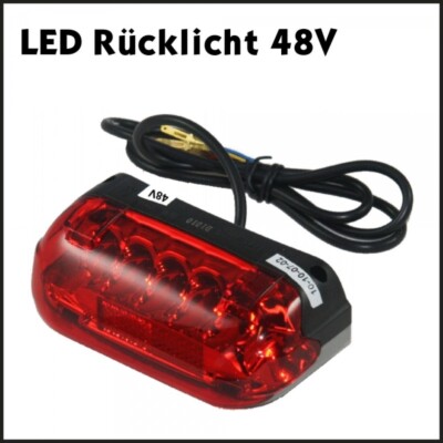 Ersatzteil Elektro-Scooter LED Rücklicht mit Bremslicht-Funktion 48V eScooter