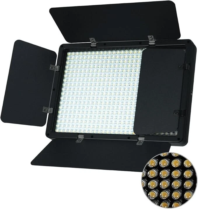LimoStudio PPH300 LED Light Panel with Barn Doors and tripod stand - Image 2 of 4