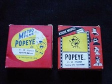 2 Metro Films Kiddie Movies - POPEYE 8mm Apache Dancer Fooling the Hypnotist
