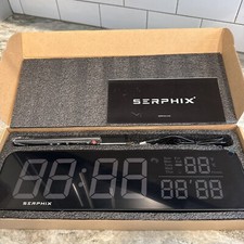 SERPHIX 15.2" Gym Timer with 11 LED Colors, Voice Countdown Alert, Interval Work