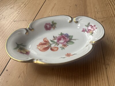 ILMENAU GRAF VON HENNEBERG EAST GERMANY PORCELAIN PIN TRINKET DISH ASHTRAY PLATE