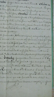 NOTAR BAZENZET LORMES 1874 VERKAUF ANDRE LARDY POUQUES MAISON MARSCHALL