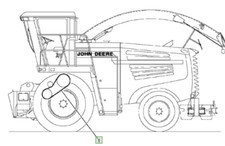 Cinghia trapezoidale Trincia John Deere 7700-7800 cod. AZ100806