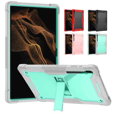For Samsung Galaxy Tab S9 Ultra/S9 FE/A9 Plus Tablet Rugged Case with Stand
