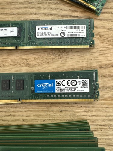 Lot of 93 MIX Samsung 4GB DDR3 1600MHz PC3 Desktop RAM M378B5173DB0-CK0 READ - Picture 3 of 13