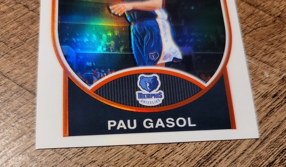 2007-08 Bowman cromo refractor #ed/299 Pau Gasol #16 Grizzlies raro corto SP! Foto 2 de 4