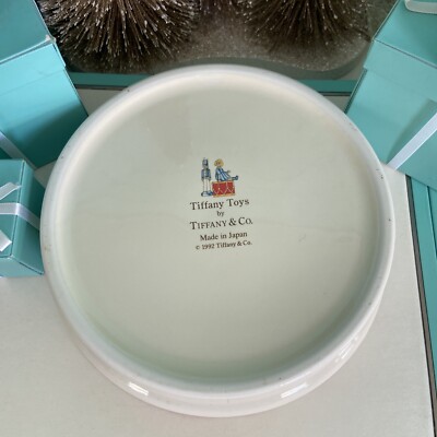 Tiffany&Co Tiffany Toys Child Plate Bowl Cup Drummer Boy 1992 Vtg