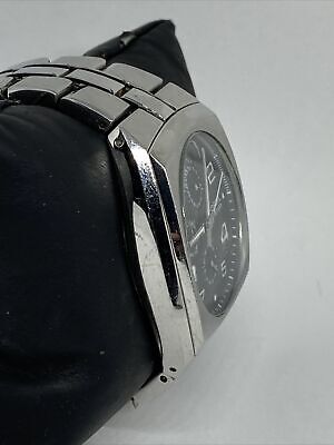 Fossil BQ-9252 Men's Silver Stainless Steel Analog Black Fossil BQ-9252 Men's Silver Stainless Steel Analog Black