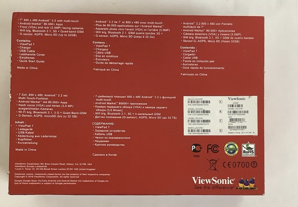 ViewSonic VIEWPAD 7 VS13761 - Image 3 of 4