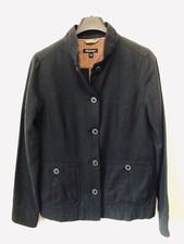 Rohan Black Classic Summer 'Travel Linen Jacket' with Pockets P-Pit 18" XS VGC