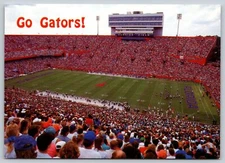 (a) Go Gators Florida field Football Stadium Postcard Aerial Photo D. Stanfield