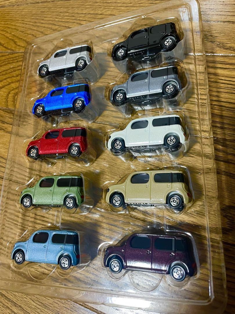 Tomica Nissan Minicar Set 10 Colors Cube Takara Tomy Novelty