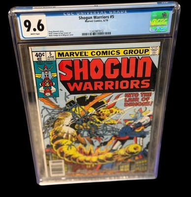 Shogun Warriors #5 CGC 9.6 White Pages Marvel Comics 1979 Vintage