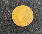 1880 Indian Head Wreath Gold 1/4 Quarter Dollar Fractional Coin #8