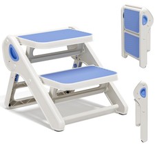 Foldable Toddler Step Stool for Bathroom Sink 2Step Kids Stool for Potty Tra...