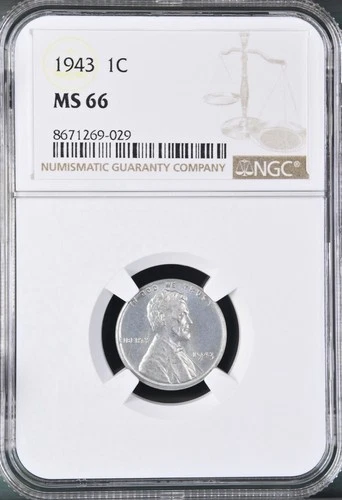 1943 1C  Lincoln Wheat One Cent NGC MS66   8671269-029