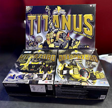 Mighty Morphin Power Rangers Black/Gold Legacy Megazord, Dragonzord & Titanus!