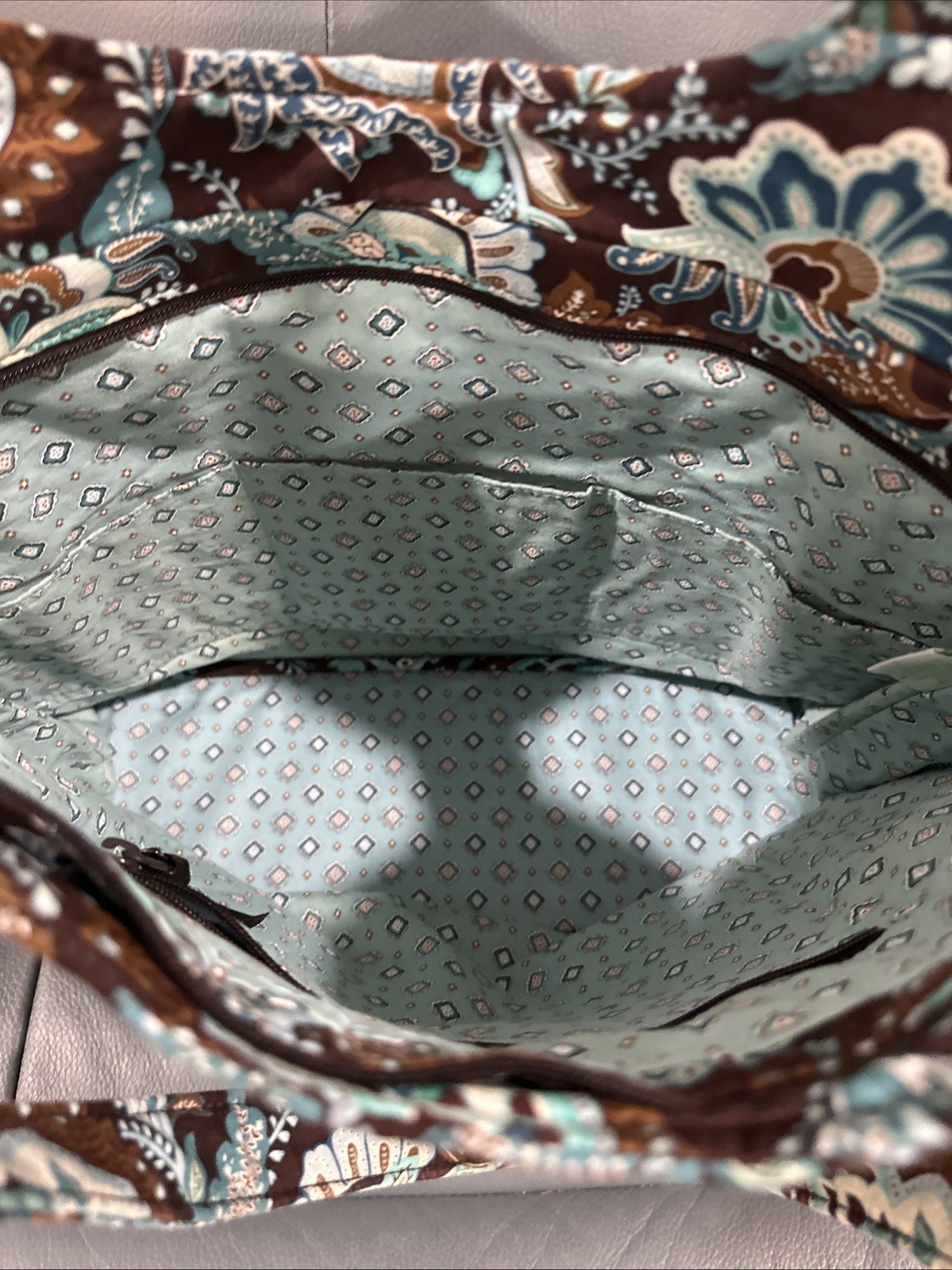 VERA BRADLEY Unique JAVA BLUE Special Pattern CAR… - image 5