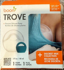 BOON Trove Silicone Manual Breast Pump Discreet Passive Milk Collector 3floz 1pk