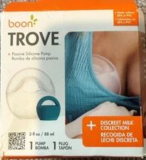 BOON Trove Silicone Manual Breast Pump Discreet Passive Milk Collector 3floz 1pk