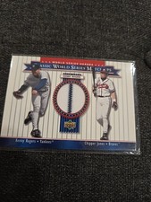 ROGERS & JONES - 2002 UPPER DECK CLASSIC WORLD SERIES MATCHUPS GAME-USED JERSEY
