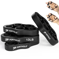 4 Pack Hand Exerciser Grip Strengthener – Finger Stretcher & Resistance Bands