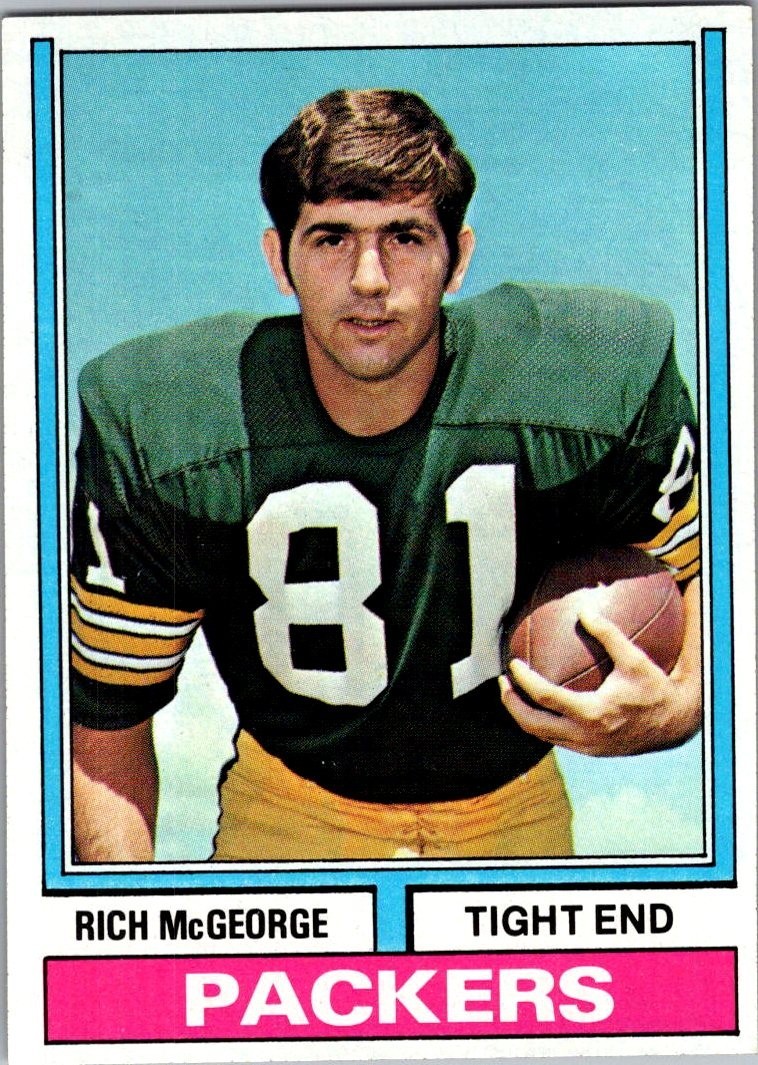 1974 Topps Football - Rich McGeorge #188 - Green Bay Packers   A