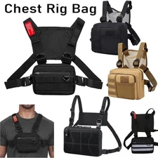 Tactical Combat Chest Rig Bag Vest Bags Front Pouch Recon Concealed Carry Pouch