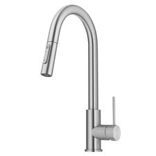 Oletto Single Handle Pull down Sprayer Kitchen Faucet in Spot Free Stainless Ste
