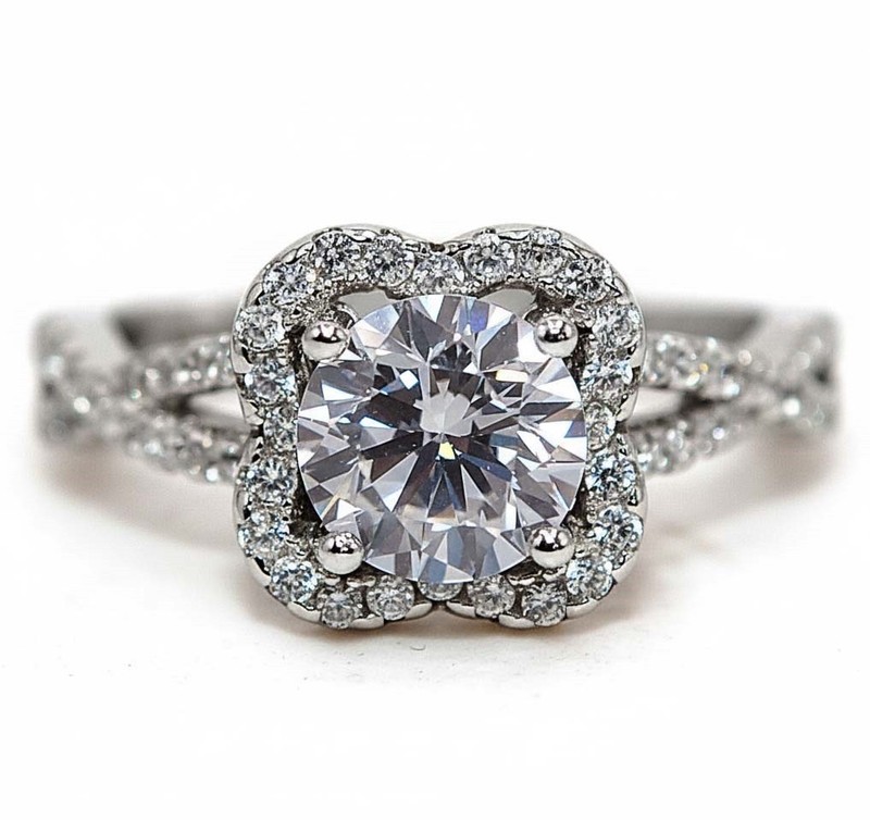 2CT Heat Treated Moissanite 925 Sterling Silver Ring Jewelry Sz 7 MM2-3