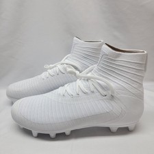 Under Armour Highlight MC 2.0 Knit Football Cleats Men Size 9 3027304-100 White