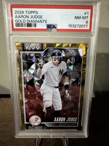 2026 Topps Series 1 Gold Diamante Foil Aaron Judge /50 Yankees POP 1