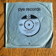 Sandie Shaw &ndash; Where Did They Go 7" Single 1972 Pye Records Pop Vocal 45 RPM