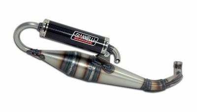 NEU Giannelli Shot V4 Auspuffanlage Für MBK Ovetto 1998-2001 Horizontal