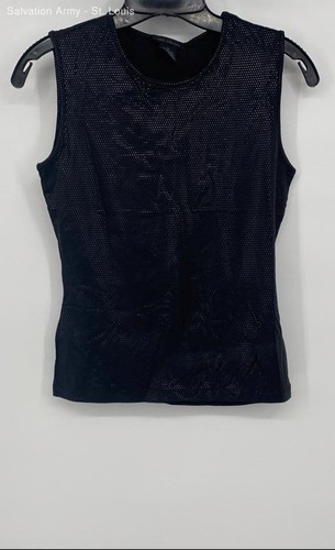 A New Day Womens Casual Regular Sleeveless Black Tank Top Size Small