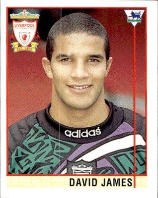 1996 Merlin Premier League Football Figure # 84 David James Liverpool