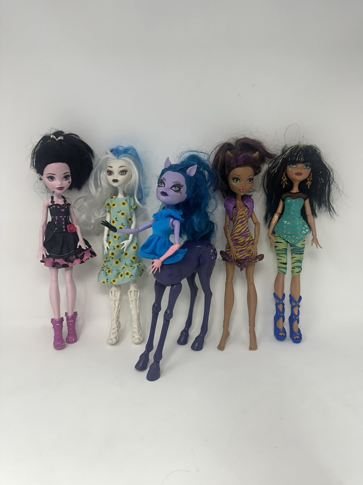 Monster High doll lot Of 5 Cleo De Nile, Freaky Fusion Avia 